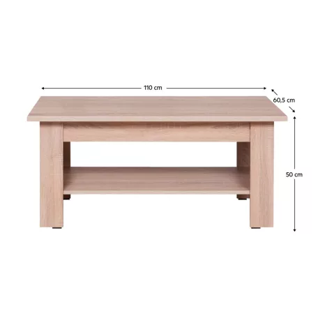Dohányzóasztal typ 19, sonoma tölgy, GRAND