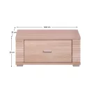 Éjjeliszekrény typ 21, sonoma tölgy, GRAND