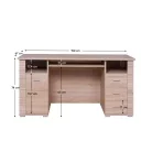 Számítógépasztal TYP 22, tölgyfa sonoma, GRAND