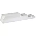 Polc, fényes fehéres, 120x25, GANA FY 11044-1