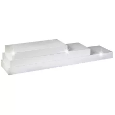 Polc, fényes fehéres, 120x25, GANA FY 11044-1