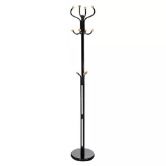 Fogas, fekete lakk / természetes fa, VASIL