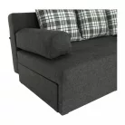 Sarokgarnitúra készlet, szürke melír / mintázott, jobb, MEXX