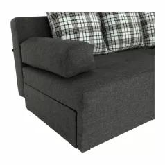   Sarokgarnitúra készlet, szürke melír / mintázott, jobb, MEXX