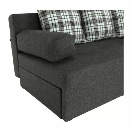 Sarokgarnitúra készlet, szürke melír / mintázott, jobb, MEXX