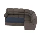 Ülőgarnitúra készlet, barna, jobb, AMELIA