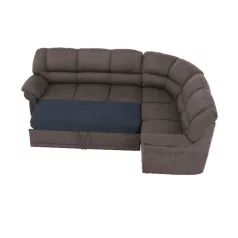 Ülőgarnitúra készlet, barna, jobb, AMELIA