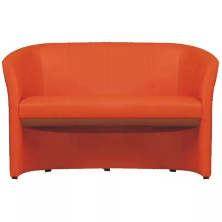 Klub dupla fotel, narancssárga textilbőr, CUBA