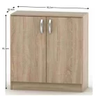 2-ajtós komód, sonoma tölgy, BETTY 2 BE02-008-00