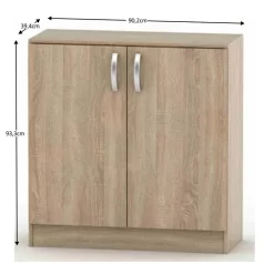 2-ajtós komód, sonoma tölgy, BETTY 2 BE02-008-00