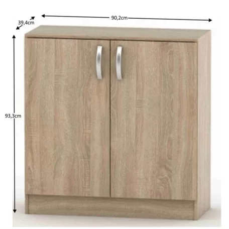 2-ajtós komód, sonoma tölgy, BETTY 2 BE02-008-00