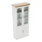 vitrines szekrény, északi sosna/vadtölgy, ROYAL W4D