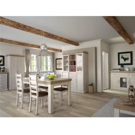 komód, 5 fiókkal, északi sosna/vadtölgy, ROYAL db5