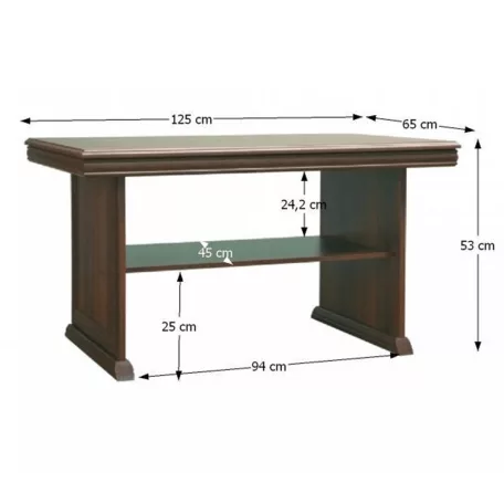 dohányzóasztal, samoa king, KORA KL2