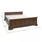 Ágy ágyráccsal 160x200, samoa king, KORA