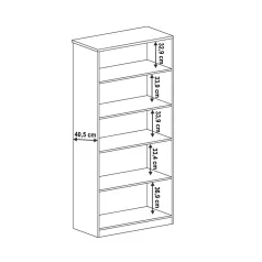 Vitrines szekrény, tölgy lefkas, TEDY Typ T8