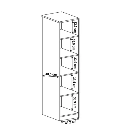 Vitrin, lefkas tölgy, TEDY TYP T10