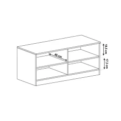 TV asztal/szekrényke, tölgyfa lefkas, TEDY  TYP T11