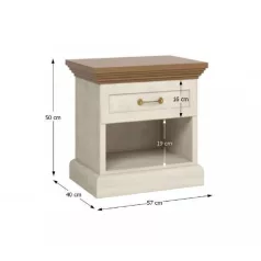 éjjeliszekrény, északi sosna/vadtölgy, ROYAL SN