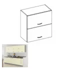 Felsőszekrény, bézs magas fényezéssel, PRADO 60 GU-72