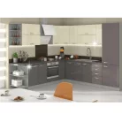 Sarokszekrény polcokkal, alsó, szürke, PRADO 30 D ZAK BB