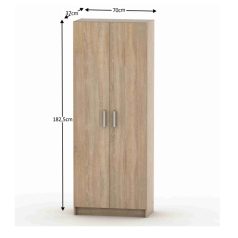   2-ajtós szekrény, polcos, tölgy sonoma, BETTY 7 BE07-004-00