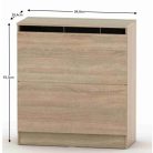 Ágyneműtartó, tölgy sonoma, BETTY 2 BE-02-040