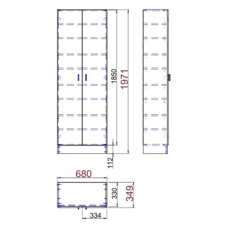 Cipősszekrény, fehér, MARINA