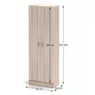 Cipősszekrény, tölgy sonoma, MARINA