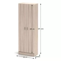 Cipősszekrény, tölgy sonoma, MARINA