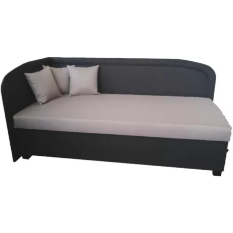 ROGER sarokkanapé balos szürke  90x200