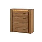 VELVET 75 (komód 4S) tölgy RUSTICAL