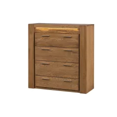 VELVET 75 (komód 4S) tölgy RUSTICAL