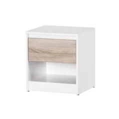 WENECJA 05 (éjjeliszekrény) fehér/sonoma tölgy&