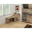 EXPERT 7 összecsukható konyhai asztal CRAFT fehér színben