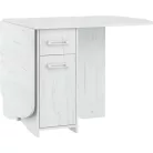 EXPERT X összecsukható konyhai asztal CRAFT fehér színben