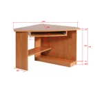 CAREN sarok íróasztal balos éger színben