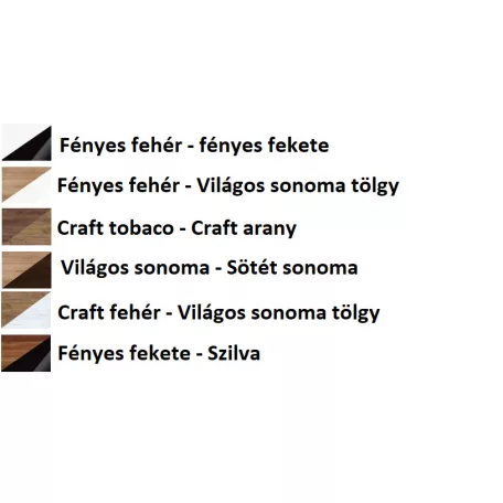 BEST 01 tv szekrény (fehér fényes)