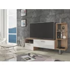 BEST 01 tv szekrény (fehér fényes sonoma tölgy)