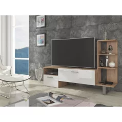 BEST 01 tv szekrény (fehér fényes sonoma tölgy)