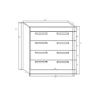 MAXIMUS 11 komód craft arany/craft fehér