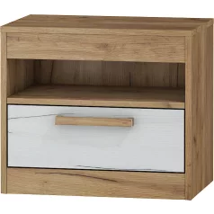 MAXIMUS 32 éjjeliszekrény craft arany/craft fehér