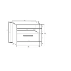 MAXIMUS 32 éjjeliszekrény craft tobaco/craft arany