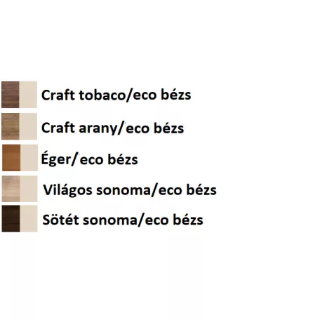 Konyhai sarokgarnitúra KS03 (éger/ eco bézs)
