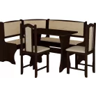 Konyhai sarokgarnitúra KS01 (sötét sonoma tölgy/monaco)