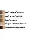 Konyhai sarokgarnitúra KS01 (sötét sonoma tölgy/monaco)