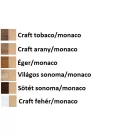 Konyhai sarokgarnitúra KS02 (Világos sonoma/eco bézs)