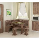 Konyhai sarokgarnitúra KS02 (Craft tobaco/safari)