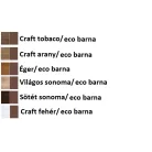 Konyhai sarokgarnitúra KS02 (Craft tobaco/safari)