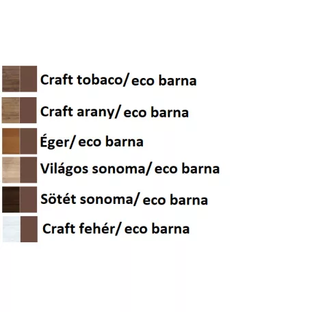 Konyhai sarokgarnitúra KS02 (Craft tobaco/safari)